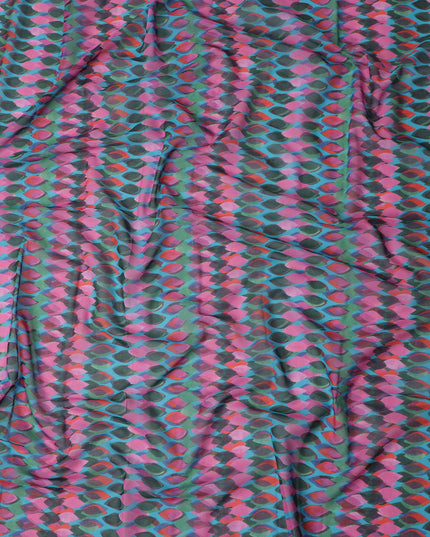 Rose Teal Swiss Cotton Voile Thobe Fabric 140cm