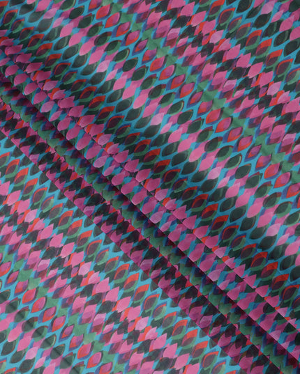 Rose Teal Swiss Cotton Voile Thobe Fabric 140cm