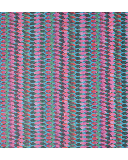 Rose Teal Swiss Cotton Voile Thobe Fabric 140cm