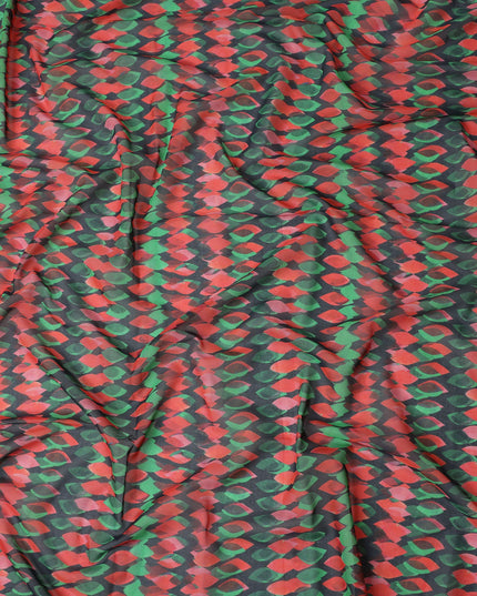 Crimson Forest Green Swiss Cotton Voile Thobe Fabric 140cm