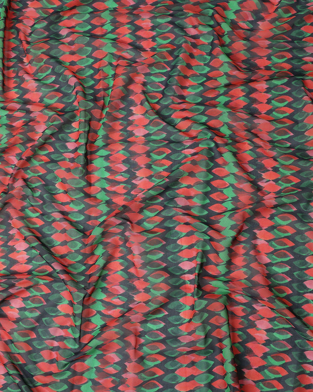 Crimson Forest Green Swiss Cotton Voile Thobe Fabric 140cm