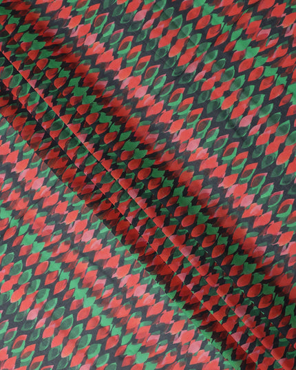 Crimson Forest Green Swiss Cotton Voile Thobe Fabric 140cm