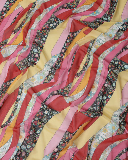 Sunset Multicolor Swiss Cotton Voile Thobe Fabric 140cm