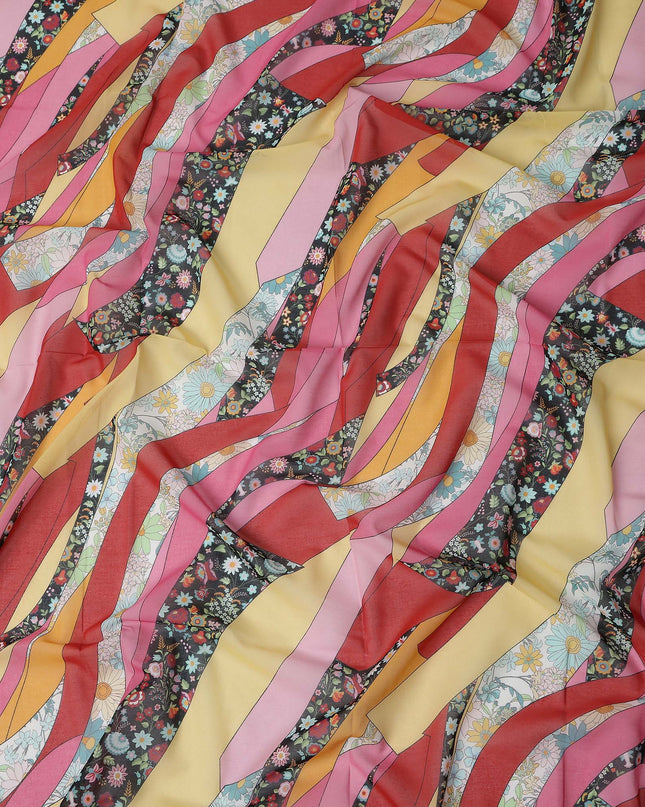 Sunset Multicolor Swiss Cotton Voile Thobe Fabric 140cm