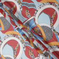 Ruby Cobalt Swiss Cotton Voile Thobe Fabric 140cm