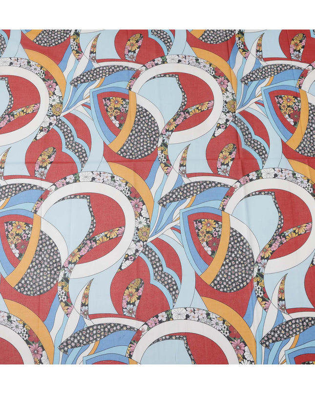 Ruby Cobalt Swiss Cotton Voile Thobe Fabric 140cm