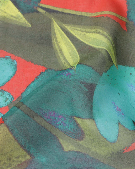 Coral Teal Swiss Cotton Voile Thobe Fabric 140cm