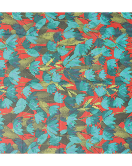 Coral Teal Swiss Cotton Voile Thobe Fabric 140cm