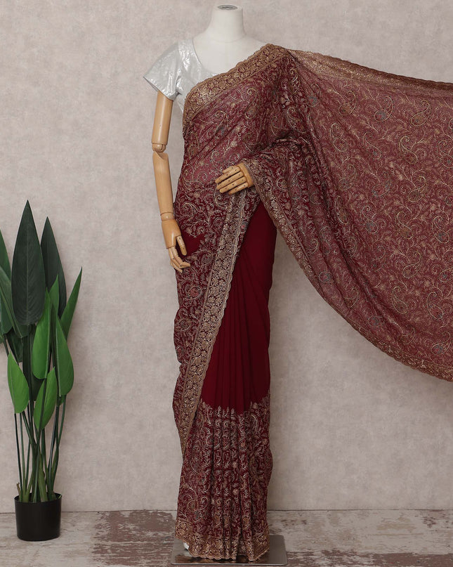 Red Georgette Saree 110cm | Regal