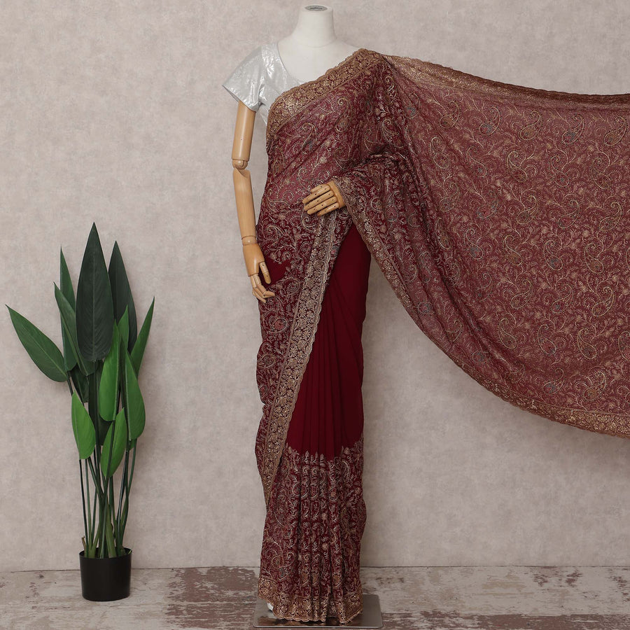 Red Georgette Saree 110cm | Regal