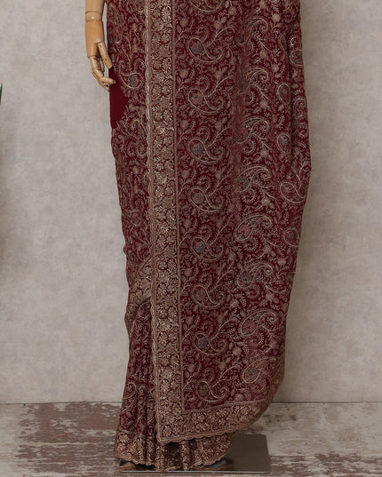 Red Georgette Saree 110cm | Regal