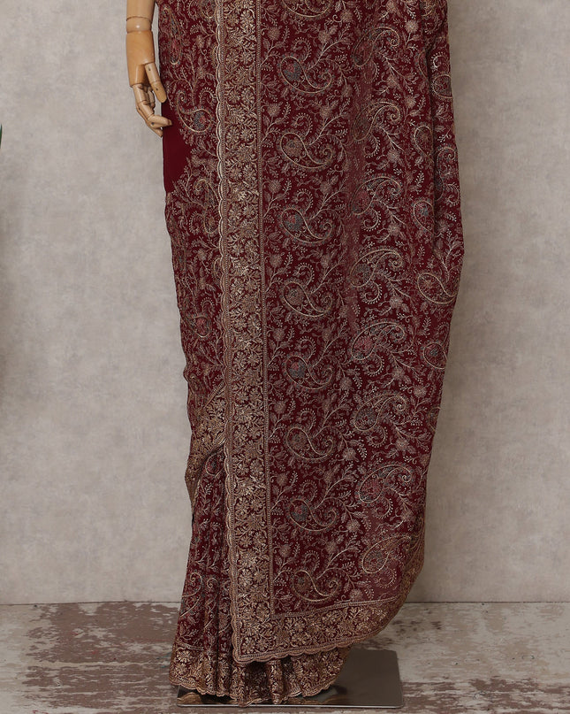 Red Georgette Saree 110cm | Regal