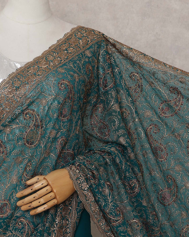 Green Georgette Saree 110cm | Regal