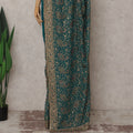 Green Georgette Saree 110cm | Regal
