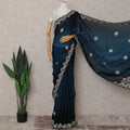 Blue Tissue Organza Saree 110cm | Regal