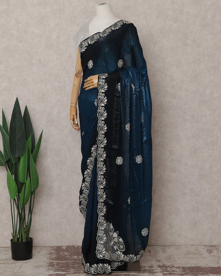 Blue Tissue Organza Saree 110cm | Regal