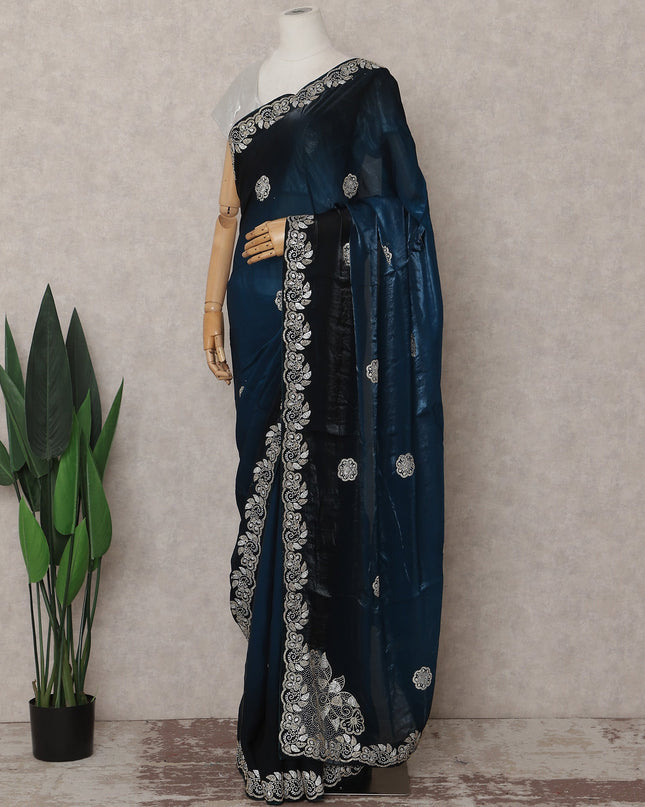 Blue Tissue Organza Saree 110cm | Regal
