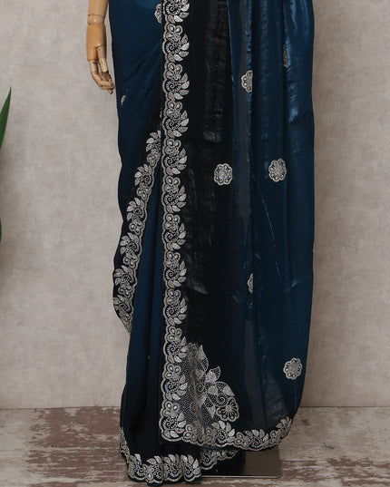 Blue Tissue Organza Saree 110cm | Regal