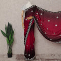 Red Tissue Organza Saree 110cm | Regal