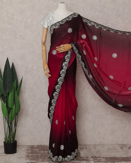 Red Tissue Organza Saree 110cm | Regal