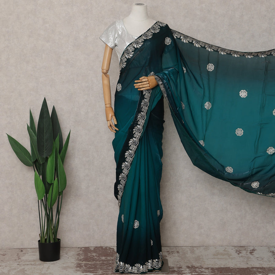 Green Tissue Organza Saree 110cm | Regal