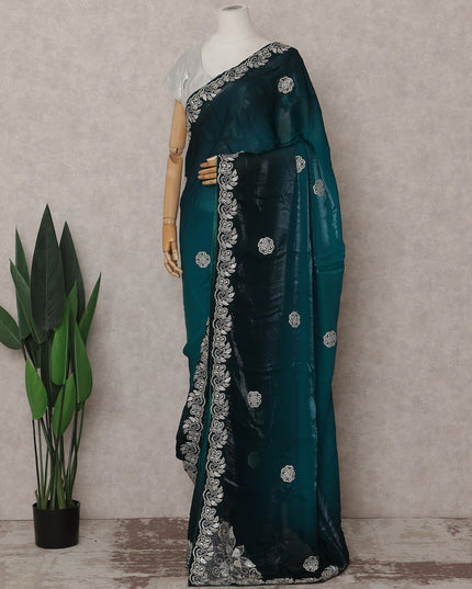 Green Tissue Organza Saree 110cm | Regal