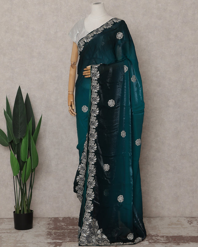 Green Tissue Organza Saree 110cm | Regal