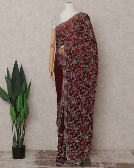 Red Organza Saree 110cm | Regal