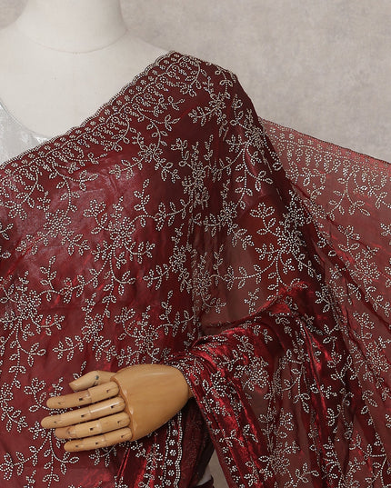Red Organza Saree 110cm | Regal