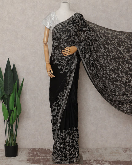 Black Organza Saree 110cm | Regal