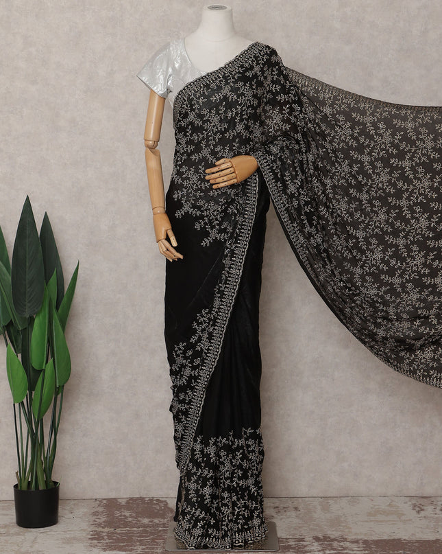 Black Organza Saree 110cm | Regal