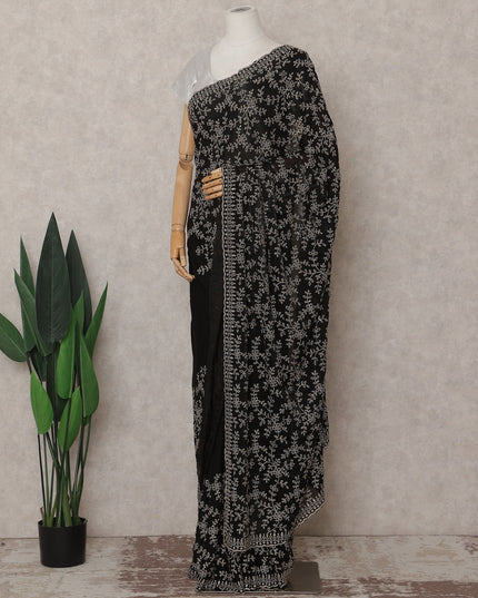 Black Organza Saree 110cm | Regal