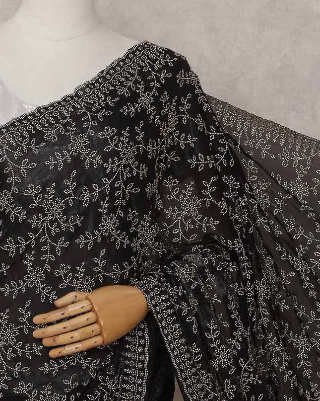 Black Organza Saree 110cm | Regal