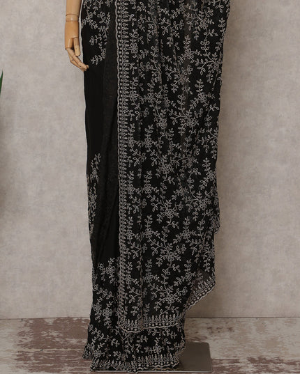 Black Organza Saree 110cm | Regal