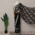 Black Georgette Saree 110cm | Regal
