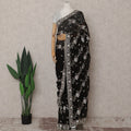 Black Georgette Saree 110cm | Regal