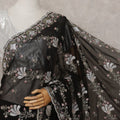 Black Georgette Saree 110cm | Regal
