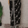 Black Georgette Saree 110cm | Regal