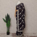Purple Georgette Saree 110cm | Regal