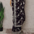Purple Georgette Saree 110cm | Regal