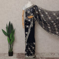 Black Georgette Saree 110cm | Regal