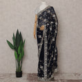 Black Georgette Saree 110cm | Regal