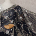 Black Georgette Saree 110cm | Regal