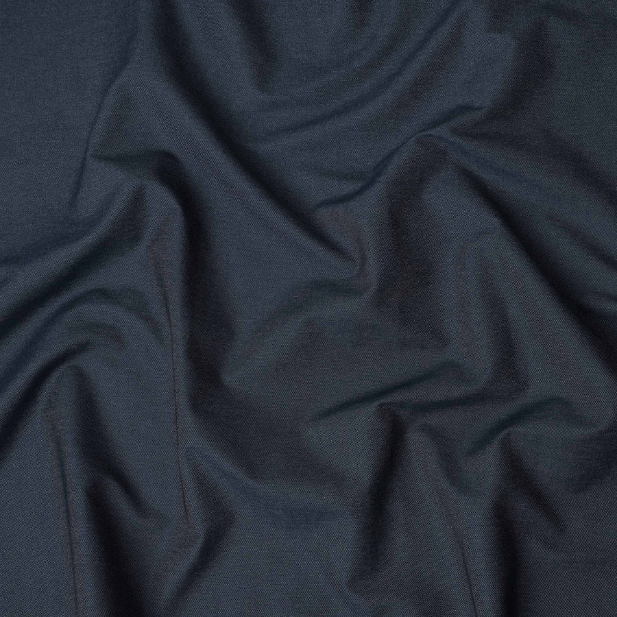 Steel Blue Blended Wool Suiting Fabric