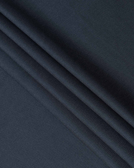 Steel Blue Blended Wool Suiting Fabric