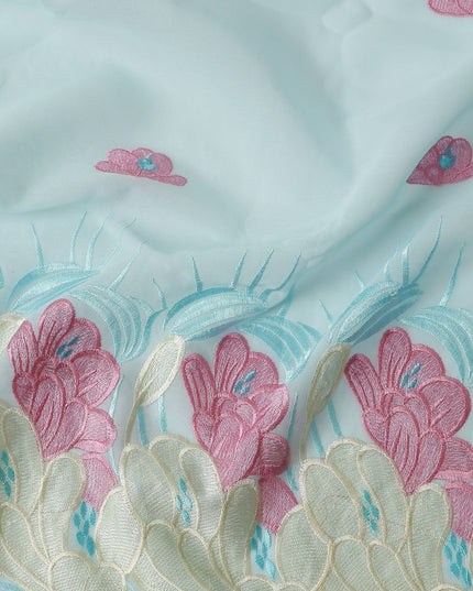 Powder Blue Cotton Voile Fabric 140cm | Regal Fabrics