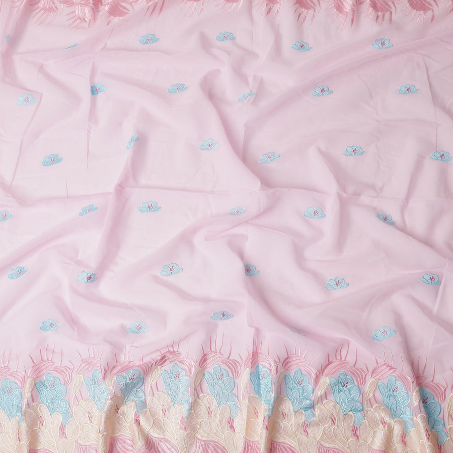 Blush Pink Cotton Voile Fabric 140cm | Regal Fabrics