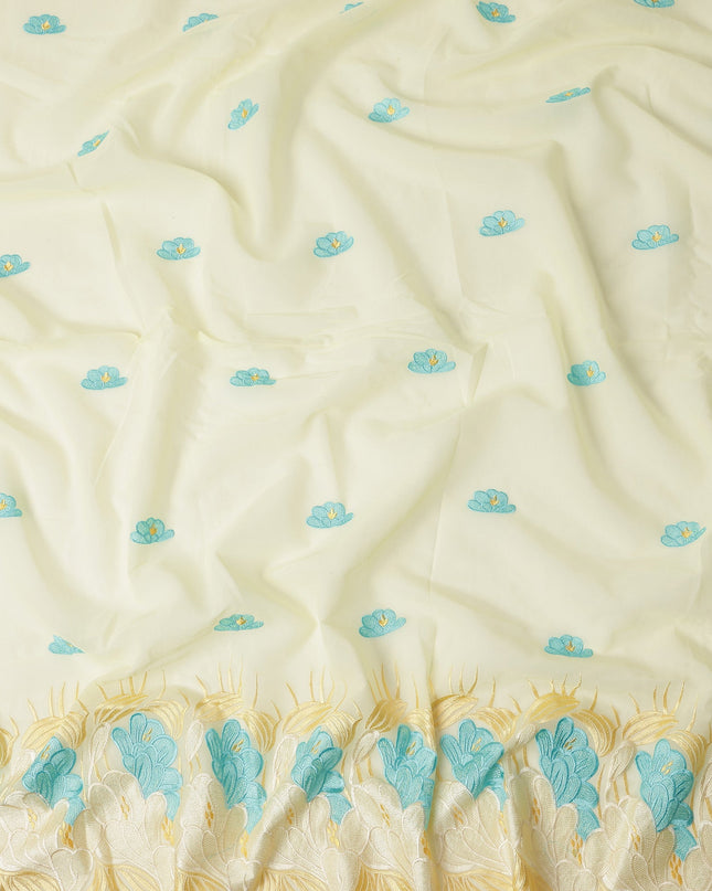 Ivory Cream Cotton Voile Fabric 140cm | Regal Fabrics
