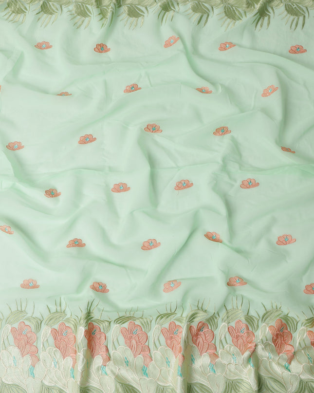Mint Green Cotton Voile Fabric 140cm | Regal Fabrics
