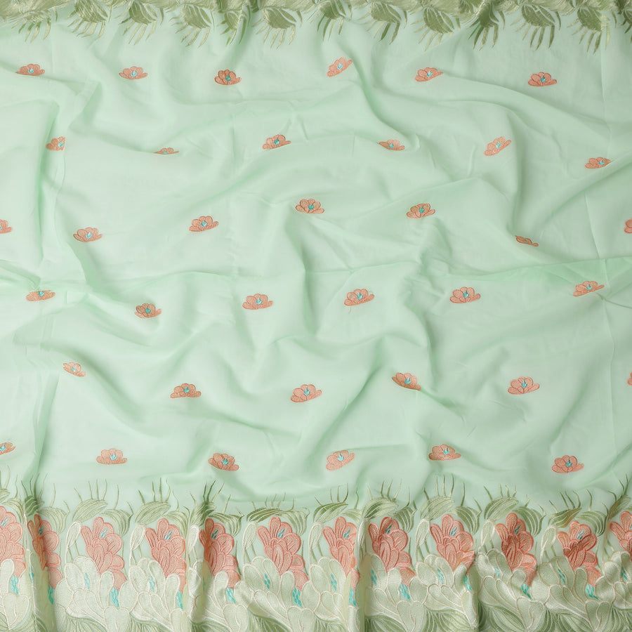Mint Green Cotton Voile Fabric 140cm | Regal Fabrics